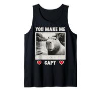 Capybara Selfie Make Me Capy Hombres Mujeres Niños Camiseta sin Mangas