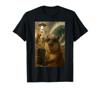 Capybara Selfie with Dinosaurs UFO and Giant Wave Camiseta