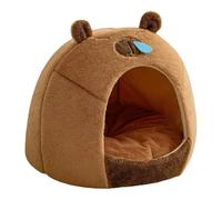 Capybara Shaped Bed, Warm Kitten Nest, Insulated Cat Cave, Soft Cat House Indoor Dog House Removable Cover Bed Cozy Cat Shelter Cute Cat Cave Cat Bed Cover Comfortable Cat Bed