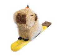 Capybara Slap Bracelet - Cute Plush Animal Wristband, Fun Toy Hugger
