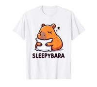 Capybara Sleep Shirt Sleepybara Nightdress Capybara Sleep Camiseta