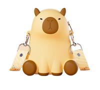 Capybara Sling Bag, Silicone Shoulder Purse, Portable Cute Handbag, Compact Cartoon Animal Bag, Travel Cross-Body Pouch for Children, Kids, Teen, Women, Girls, and Adults