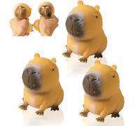 Capybara Squeeze Juguetes, 3 Piezas Juguete Suave de Alivio de Estrés, Juguetes Antiestres Squishy, Capybara Squeeze Toys, Capybara Fidget Toys, Cute Animal Sensorial Fidget Toys para Adultos y niños