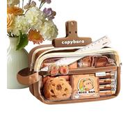 Capybara Stationery Set - Large Pencil Case, Cute Capybara School Supplies with Pens, Pencils, Stickers, Notebook, Sticky Notes | for Students, Kids, Teens, Journalers, Artists, Home Study, Birthday