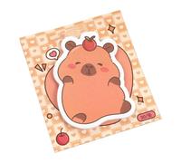 Capybara Sticky Notes, 30-Sheet Cute Memo Pads for Desk and Wall, Aesthetic Planner Adhesive Paper for Kids Adults Girls School Office Party Birthday Easter Graduation Gift