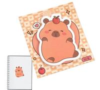 Capybara Sticky Notes, Aesthetic Planner Adhesive Decals, Cute Memo Pads, for Desk Wall, Backpack, Work, School, Kids, Adults, Girls, Birthday, Party, Easter, Graduation