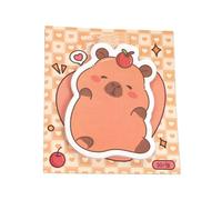 Capybara Sticky Notes, Aesthetic Planner Adhesive Pads, 30 hojas Memo Decals, Cute Stationery Sorprise, Ideal para Desk, Wall, Work, School, Kids, Girls, Party, Birthday, Graduation