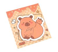 Capybara Sticky Notes, Cute Animal Memo Sheets, Soft Adhesive Backing Feature, Decorative Writing Pad Design, Stationery Gift Idea, Ideal for Desks Journals and Daily Reminders