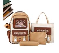 Capybara Stuff - Mochila grande con múltiples compartimentos, mochila para niños, estudiantes, hogar, aula, dormitorio, viajes, al aire libre, cumpleaños, de vacaciones, b, Refer to