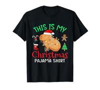 Capybara This is My Christmas Pijama Capy Santa Hombres Mujeres Camiseta