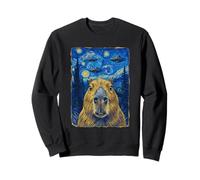 Capybara UFO Selfie Galaxy Space Alien Retro Sudadera