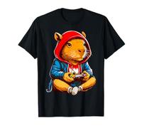Capybara Videojuegos Funny Gaming Capy Hombres Adolescentes Niños Camiseta