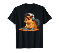 Capybara Videojuegos Funny Gaming Capy Hombres Adolescentes Niños Camiseta