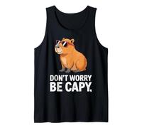 Capybara Vintage Retro Style Awesome Don't Worry, Be Capy Camiseta sin Mangas