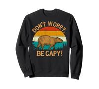 Capybara Vintage Retro Style Awesome Don't Worry, Be Capy Sudadera
