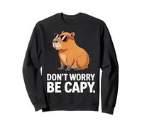 Capybara Vintage Retro Style Awesome Don't Worry, Be Capy Sudadera