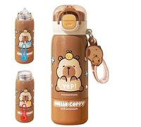 Capybara Water Bottle, Metal Drinking Cup, Double-Wall Stainless Steel with Vacuum Feature, 6.6x22cm Hydration Vessel, Reusable Student Mug with Sleek Design, Home Accessory for Kids and Adults