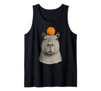 Capybara With Mandarin On The Head Camiseta sin Mangas
