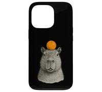 Capybara With Mandarin On The Head Carcasa para iPhone 13 Pro