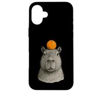 Capybara With Mandarin On The Head Carcasa para iPhone 16 Plus