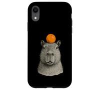 Capybara With Mandarin On The Head Carcasa para iPhone XR