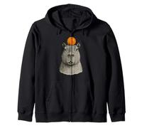 Capybara With Mandarin On The Head Sudadera con Capucha
