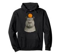 Capybara With Mandarin On The Head Sudadera con Capucha