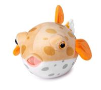 capybaraflying Peluche de Pez Globo cámbrico de imitación,Pez Globo de Peluche Que se arrastra por Las Profundidades Marinas, Ideal para Decorar el Dormitorio, compañero de Juego (amarillo/5in)