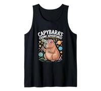 Capybara's Cosmic Adventures Cita Astronomía Camiseta sin Mangas