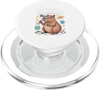 Capybara's Cosmic Adventures Cita Astronomía PopSockets PopGrip para MagSafe