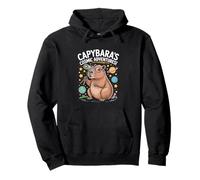 Capybara's Cosmic Adventures Cita Astronomía Sudadera con Capucha