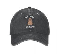 Capybaras Gorra de béisbol Estilo Unisex no te Preocupes, sé Capa, Gorra Vaquera Lavada de Moda para Entrenamientos al Aire Libre, Gorra Solar Regalo