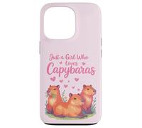 Capybaras Kawaii para niñas y fanáticos de los Animales Carcasa para iPhone 13 Pro