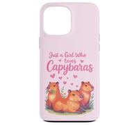 Capybaras Kawaii para niñas y fanáticos de los Animales Carcasa para iPhone 13 Pro MAX