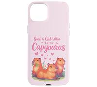 Capybaras Kawaii para niñas y fanáticos de los Animales Carcasa para iPhone 15 Plus