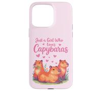 Capybaras Kawaii para niñas y fanáticos de los Animales Carcasa para iPhone 15 Pro MAX