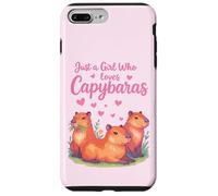 Capybaras Kawaii para niñas y fanáticos de los Animales Carcasa para iPhone 7 Plus/8 Plus