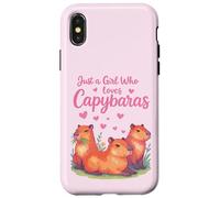 Capybaras Kawaii para niñas y fanáticos de los Animales Carcasa para iPhone X/XS