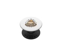 Capyccino Capybara Cappuccino Lover Café PopSockets PopGrip Adhesivo