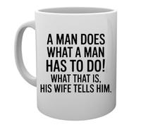 Capzy A Man Does What A Man Has To Do Taza Mug Cup