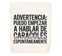 Capzy Advertencia Puedo Empezar A Hablar Vidrio Cerveza Taza Bolsa De Compras Shopping Bag Beige