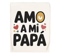 Capzy Amo A Mi Papá Vidrio Cerveza Taza Bolsa De Compras Shopping Bag Beige