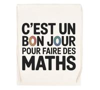 Capzy C’est Un Bon Jour Pour Faire Des Maths Un Verre Bière Agresser Tasse Bolsa De Compras Shopping Bag Beige