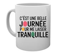 Capzy C’est Une Belle Journée Pour Me Laisser Tranquille Un Verre Bière Agresser Tasse Taza Mug Cup