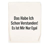 Capzy Das Habe Ich Schon Verstanden Es Ist Mir Nur Egal Glas Bier Becher Tasse Bolsa De Compras Shopping Bag Beige