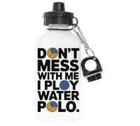 Capzy Dont Mess With Me I Play Water Polo Blanco Botella De Agua Aluminio Para Exteriores Pollutant Free White Water Bottle Aluminium For Outdoors