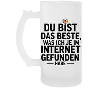 Capzy Du Bist Das Beste Was Ich Je Im Internet Gefunden Habe Glas Bier Becher Tasse Jarro De Cerveza Beer Mug