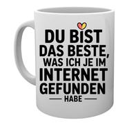 Capzy Du Bist Das Beste Was Ich Je Im Internet Gefunden Habe Glas Bier Becher Tasse Taza Mug Cup