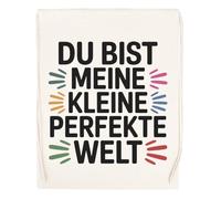 Capzy Du Bist Meine Kleine Perfekte Welt Glas Bier Becher Tasse Bolsa De Compras Shopping Bag Beige