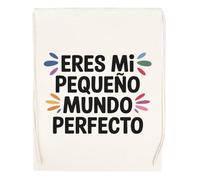 Capzy Eres Mi Pequeño Mundo Perfecto Vidrio Cerveza Taza Bolsa De Compras Shopping Bag Beige